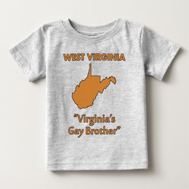 West Virginia - Virginias homosexuelle bror T-shirt (Framsida)
