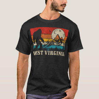 West Virginia Washington Bigfoot Vintage Berg T Shirt