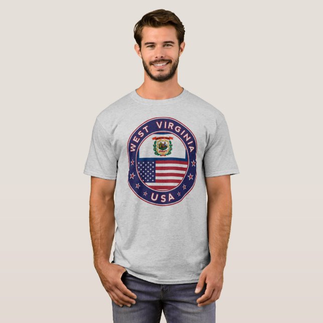 West Virginia, West Virginia t-shirt, legging T Shirt (Hel framsida)