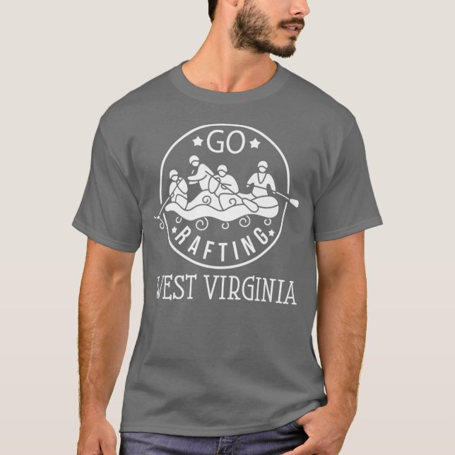 West Virginia Whitewater Rafting Premium T Shirt (Framsida)