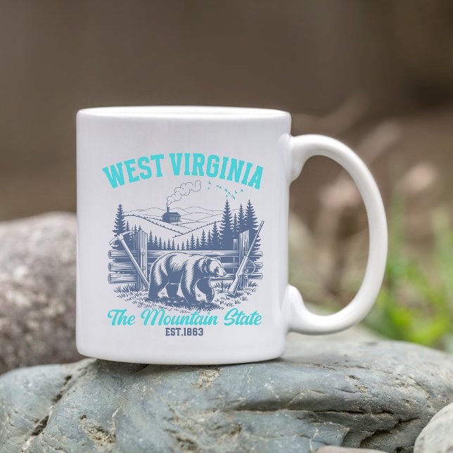West Virginia Wilderness Bear Souvenir Kaffemugg (Skapare uppladdad)
