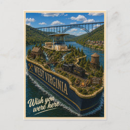 West Virginia | Wish You Were Here | Statserie Vykort