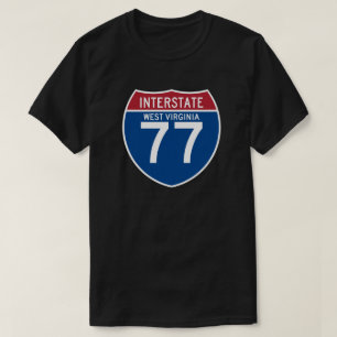 West Virginia WV I-77 skyddar den Interstate Tröja