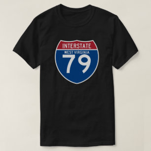 West Virginia WV I-79 skyddar den Interstate T-shirt