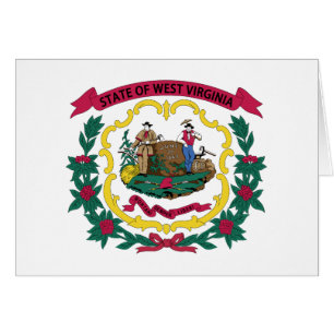 West Virginias delstatsflagga Hälsningskort