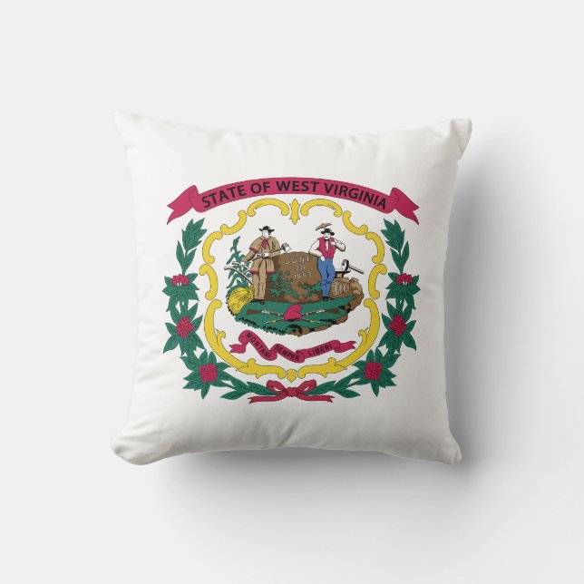 West Virginias statsflagga Kudde (Framsida)