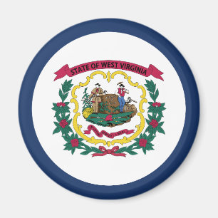 West Virginias statsflagga Magnet
