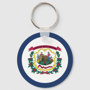 West Virginias statsflagga Nyckelring
