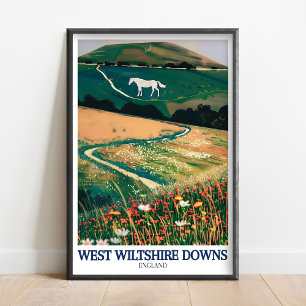 West Wiltshire Downs Tryck - Westbury White Horse 