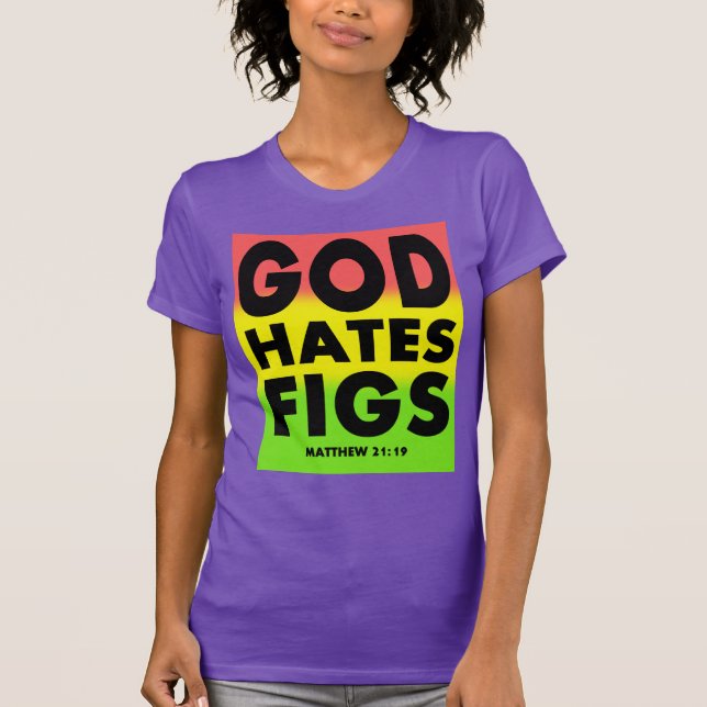 Westboro för gudhatFigs parodi Tee Shirt (Framsida)