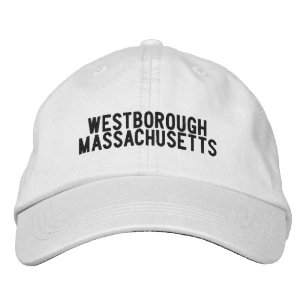 Westborough Massachusetts Hat Broderad Keps