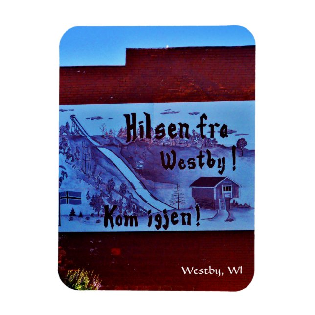 Westby, Wisconsin Magnet (Vertikal)