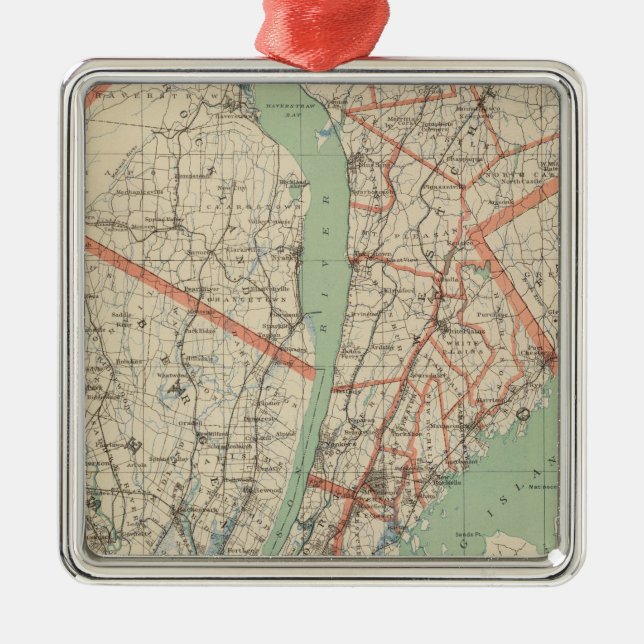 Westchester Co & omgivning Julgransprydnad Metall (Framsidan)