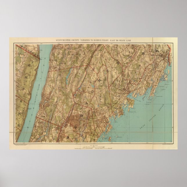 Westchester Co, Yonkersstate line Poster (Framsidan)