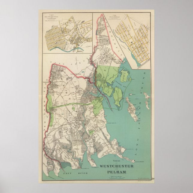 Westchester, Pelham städer Poster (Framsidan)