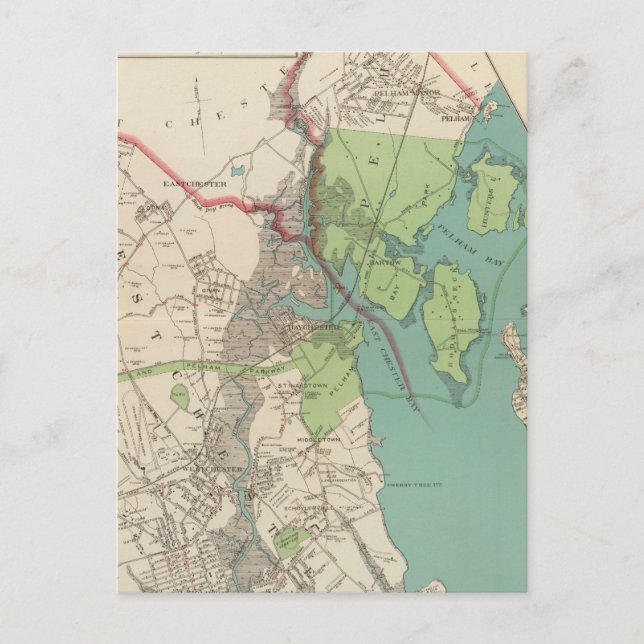 Westchester, Pelham städer Vykort (Framsida)