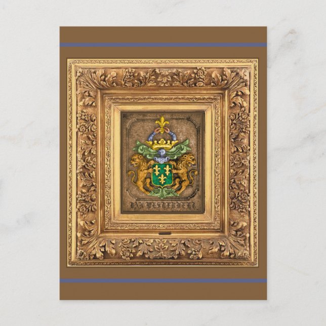Westerfield holländska familj vapensköld. vykort (Framsida)