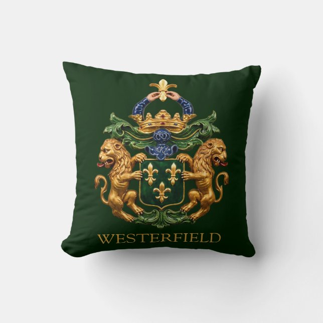 Westerfield Holländska Familjens Vapen. Kudde (Framsida)