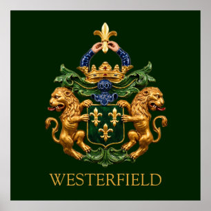 Westerfield Holländska Familjens Vapen. Poster