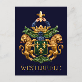 Westerfield Holländska Familjens Vapen. Vykort