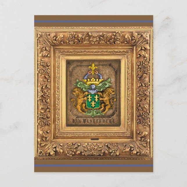 Westerfield holländska familjevapen. vykort (Framsida)