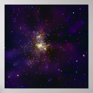 Westerlund 2, en ung stjärna samla i en klunga poster