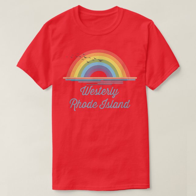 Westerly Rhode island Souvenir Graphic T-Shirt (Design framsida)