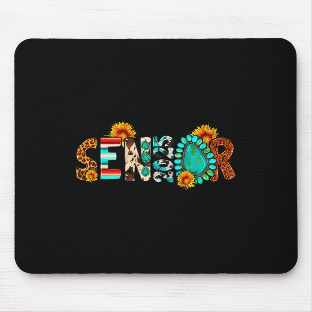 Western 2025 års kowhide Studenten Cl från 2025 Musmatta (Framsidan)