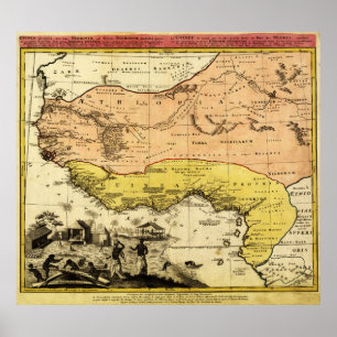 Western AfricaPanoramic MapWestern afrika 3 Poster