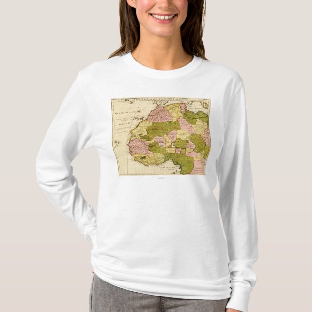 Western AfricaPanoramic MapWestern afrika 3 T Shirt (Framsida)