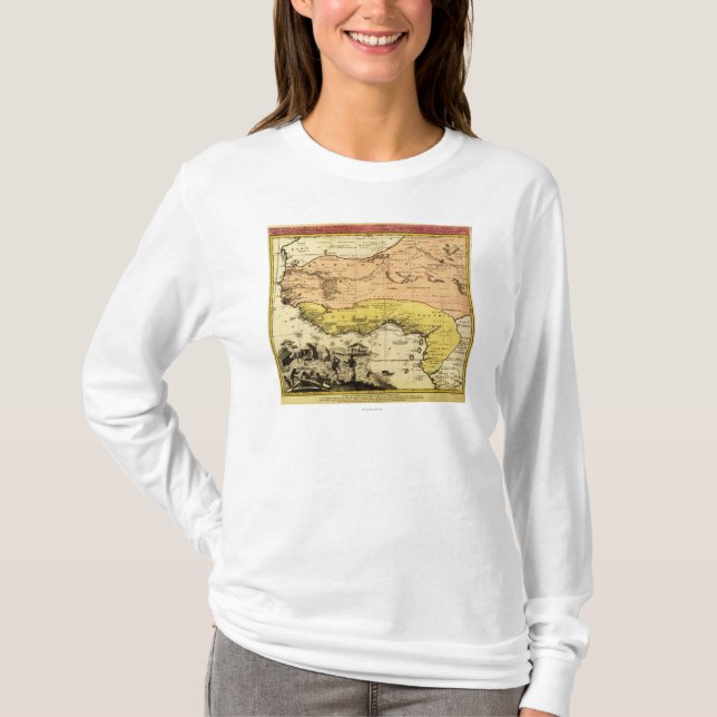Western AfricaPanoramic MapWestern afrika Tee (Framsida)