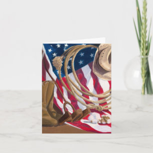 Western amerikan Notecard för arv vid det Tiffany Kort