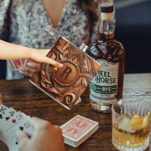 Western Anpassningsbar för utskrift av läder Fickplunta