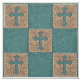 Western arg kricka/brunt Fauxlädertyg 9", Tyg