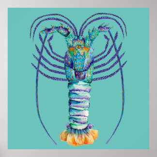 Western australisk Sten Lobster Poster