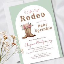 Western Baby Shower Inte Hennes Första Rodeo Strös