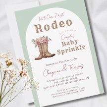 Western Baby Shower Inte Vår Första Rodeo Strössel