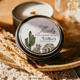 Western babybabybabyfavoriter för Cowboy Boy Runt Klistermärke