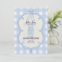Western babydusch för Blue jean baby Denim Land