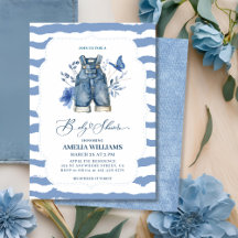 Western babydusch för Blue jean baby Denim Land