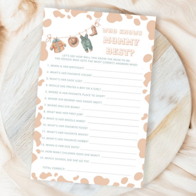 Western babyskåda som känner Mamma bäst (Skapare uppladdad)