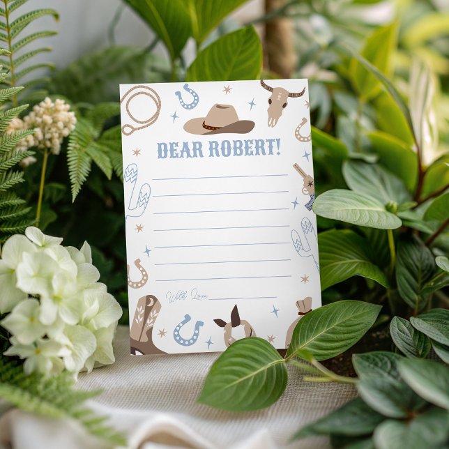 Western Birthday Time Capsule Card Inbjudningar (Skapare uppladdad)