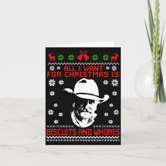 Western Biscuits And S Christmas Quote  Kort (Framsida)