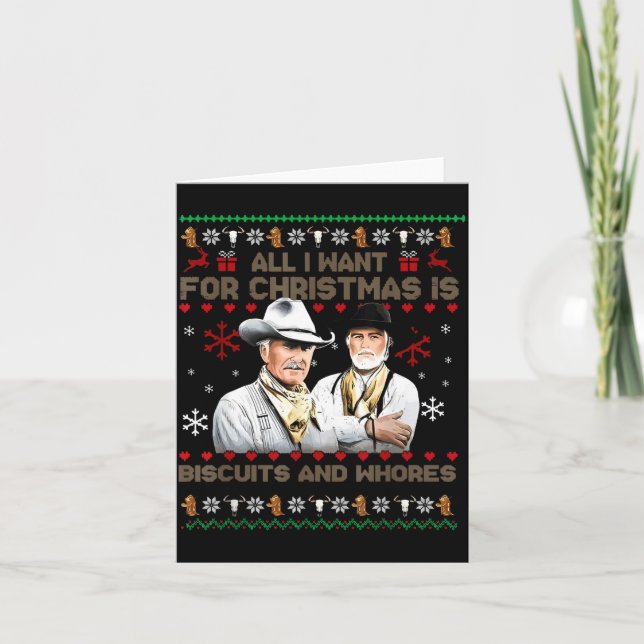 Western Biscuits And S Christmas Quote  Kort (Framsida)