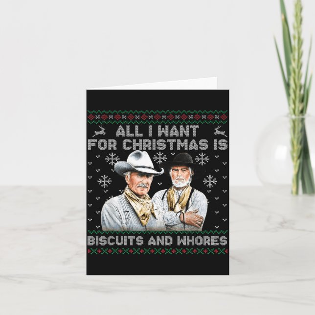 Western Biscuits And S Christmas Quote  Kort (Framsida)