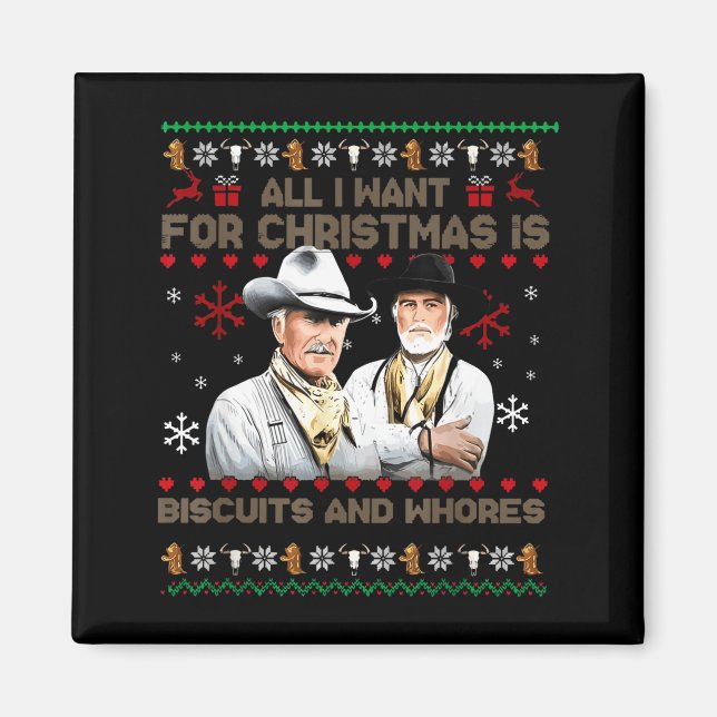 Western Biscuits And S Christmas Quote  Magnet (Framsidan)