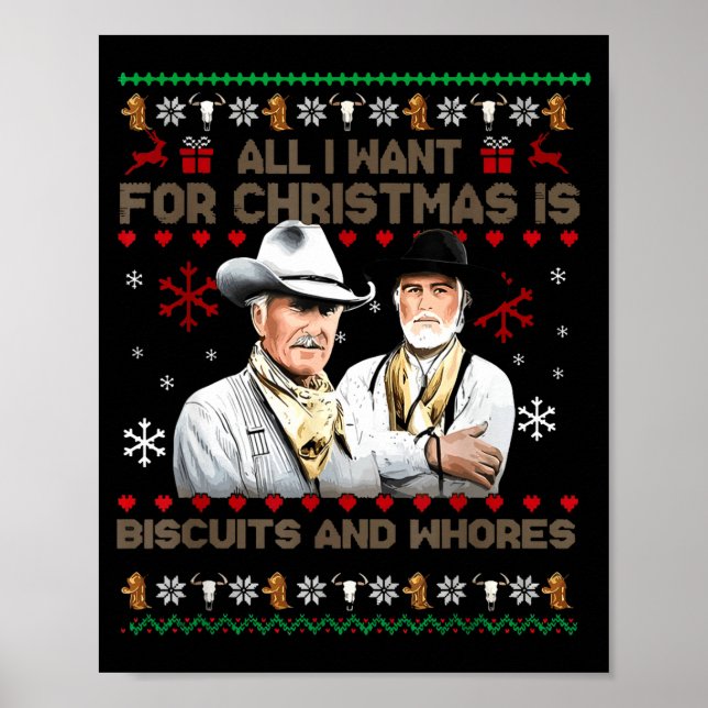 Western Biscuits And S Christmas Quote  Poster (Framsidan)
