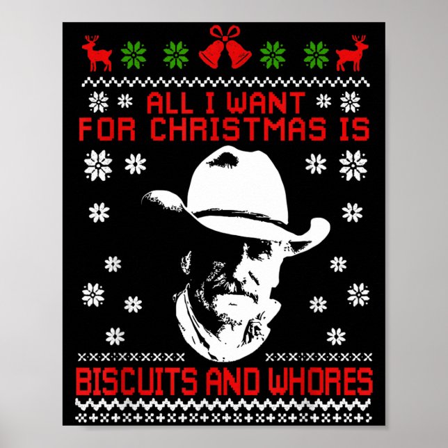 Western Biscuits And S Christmas Quote  Poster (Framsidan)