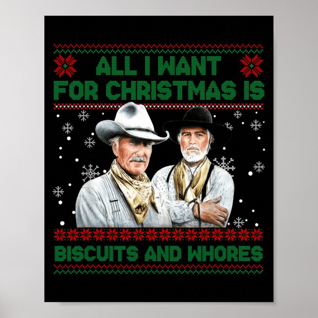 Western Biscuits And S Christmas Quote  Poster (Framsidan)
