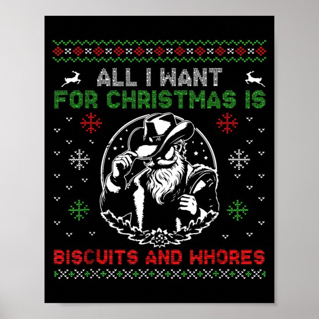 Western Biscuits And S Christmas Quote  Poster (Framsidan)